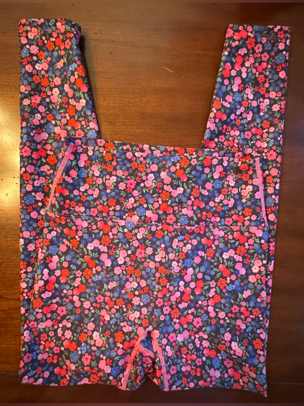 SSYS The Label Small Floral Workout Leggings Soft Stretch Activewear Fits 4/6